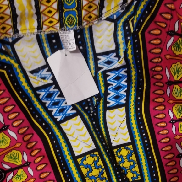 Pink black white dashiki pride top shirt tunic - Picture 1 of 3